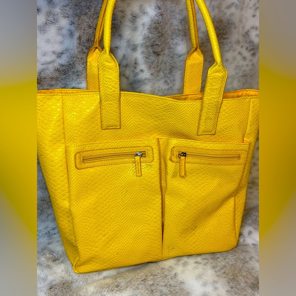 Golden Yellow Neiman Marcus Tote Bag - Picture 2 of 12